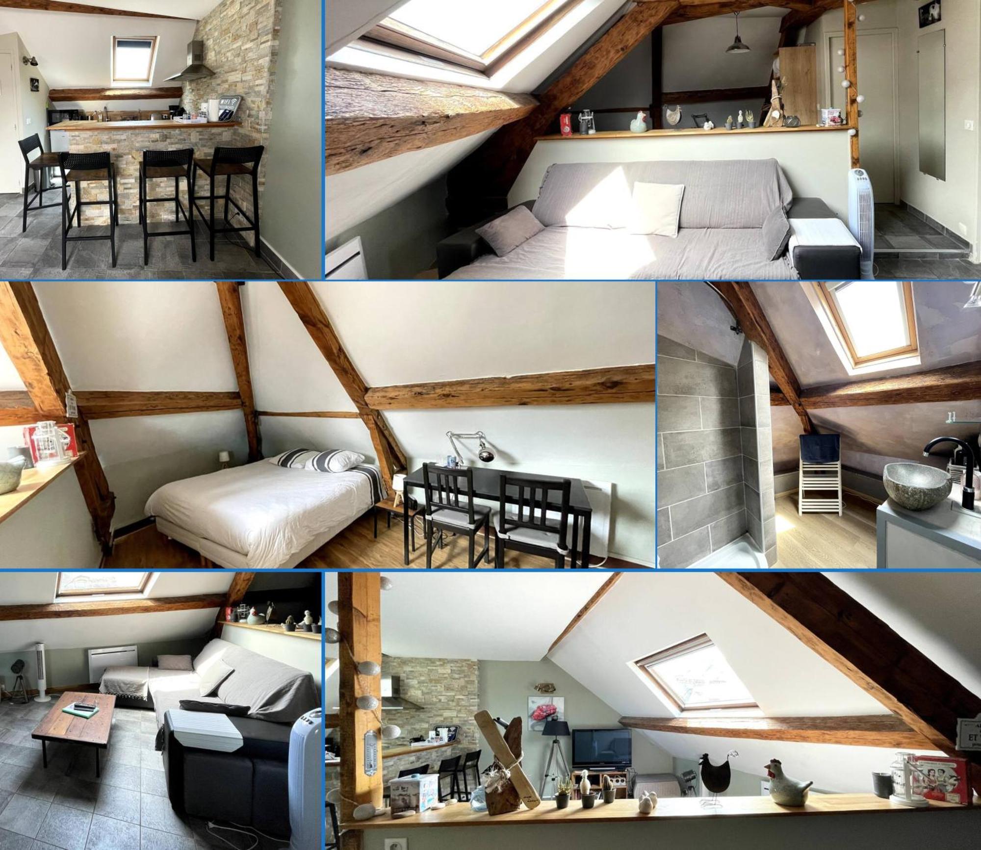 Les Combles De L Aure Grand Studio Cosy Confortable Classe 3 Etoiles Centre Bayeux 2 Mn A Pied Cathedrale Proche Plages Du Debarquement Exterior foto